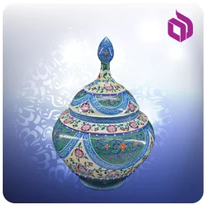 قندان سیبی بزرگ مینا (کد 50426 )