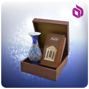 حافظ پالتویی چرم با گلدان مینا 16 کد 90364