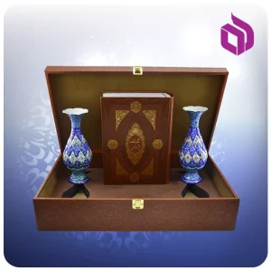 كليات شاهنامه وزيری با دو گلدان مينا 20