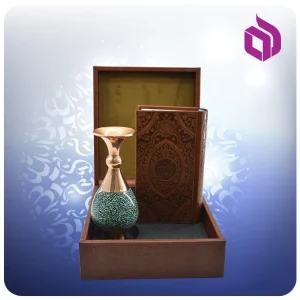 شاهنامه پالتویی چرم با گلدان فيروزه 16