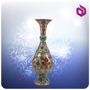 گلدان صراحی مس و تمام پرداز 40 سانت (کد 50336)