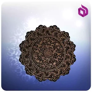 بشقاب لب بری مس و الماس تراش 25 سانت (کد 50388)