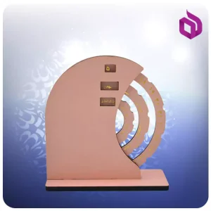 تقویم صد ساله چرخ دنده ای رنگ صورتی (کد 70197/4)