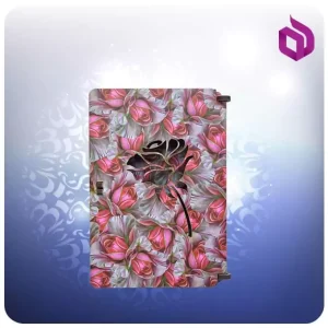 جعبه کارت هدیه 9.5*14*1.5 با فوم طرح گل رز (کد 70200/6)