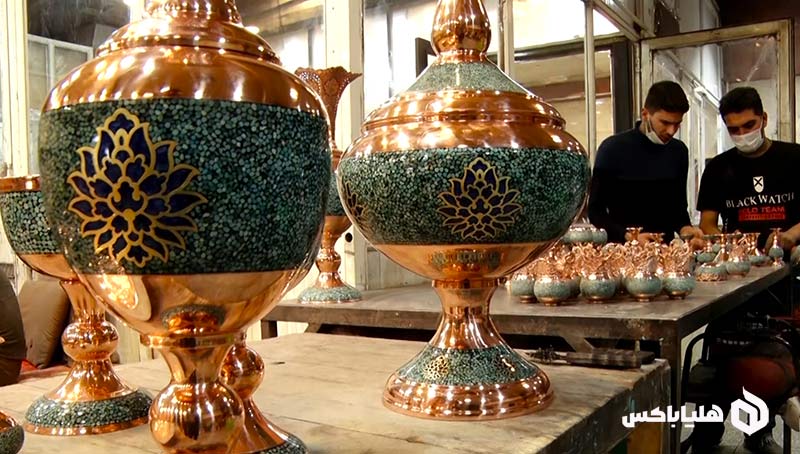 مراحل ساخت فیروزه کوبی